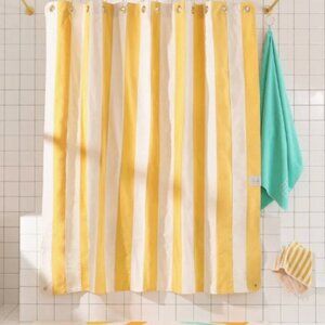Quiet Town  Catalina Canyon Canvas Shower Curtain New NWOT